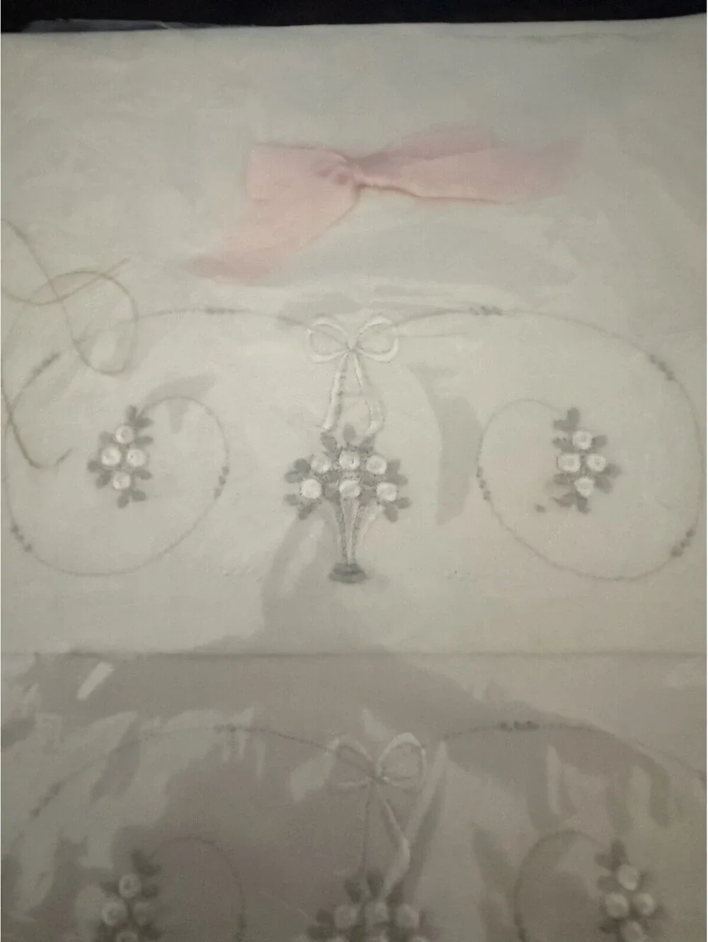 Home Beautiful Creations by Vickie Floral Cotton Percale Pillow Cover 42x36